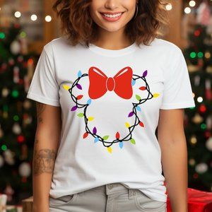 Christmas Lights Shirts, Mickey and Minie Christmas Shirts, Christmas Squad